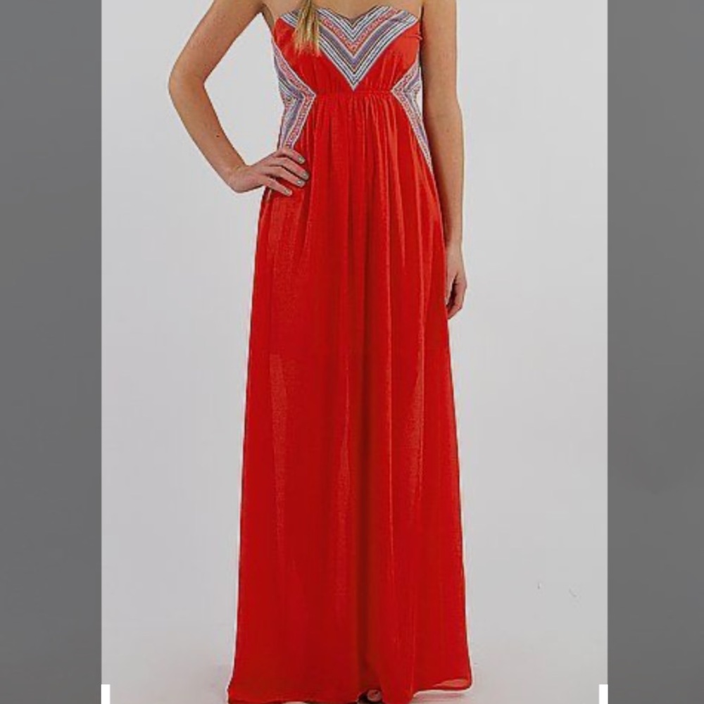 Maxi dress size small-red dress boutique